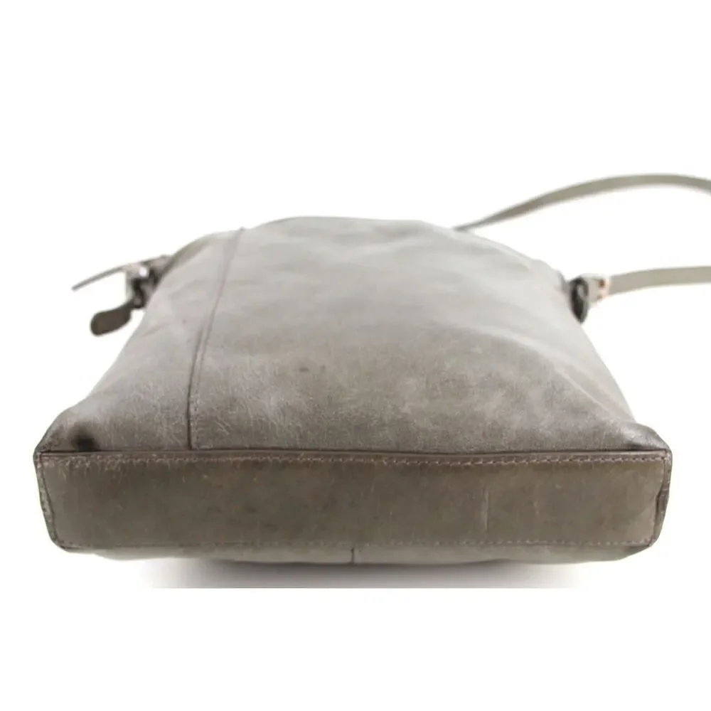 Hobo International CHALKY GREEN GRAY GENUINE LEATHER SHOULDER BAG HANDBAG PURSE